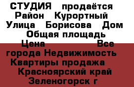 СТУДИЯ - продаётся › Район ­ Курортный › Улица ­ Борисова › Дом ­ 8 › Общая площадь ­ 19 › Цена ­ 1 900 000 - Все города Недвижимость » Квартиры продажа   . Красноярский край,Зеленогорск г.